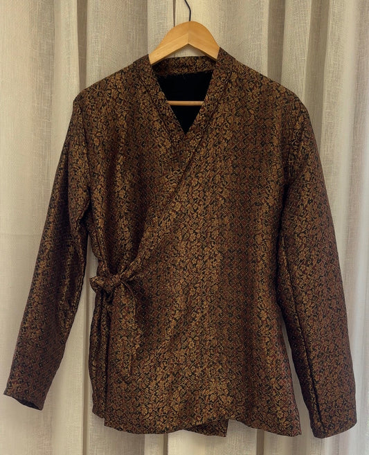 Handwoven Silk brocade top and Skirt